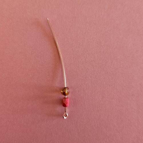 Margot Potter's Falloween Bracelet  - , Contemporary Wire Jewelry, Dapping, Dapping Jewelry, Findings, Clasps, Components, Wire Wrapping, Wrapping, Wire Wrapping Jewelry, Add two 3mm beads to each wire.    